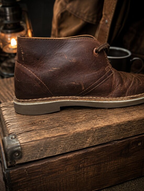 Clarks Leather Desert Boots – Brown Leather Chukka Boots main image 4
